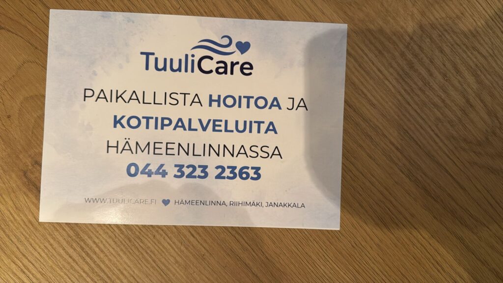 Kotihoitopalvelut esite Hämeenlinna