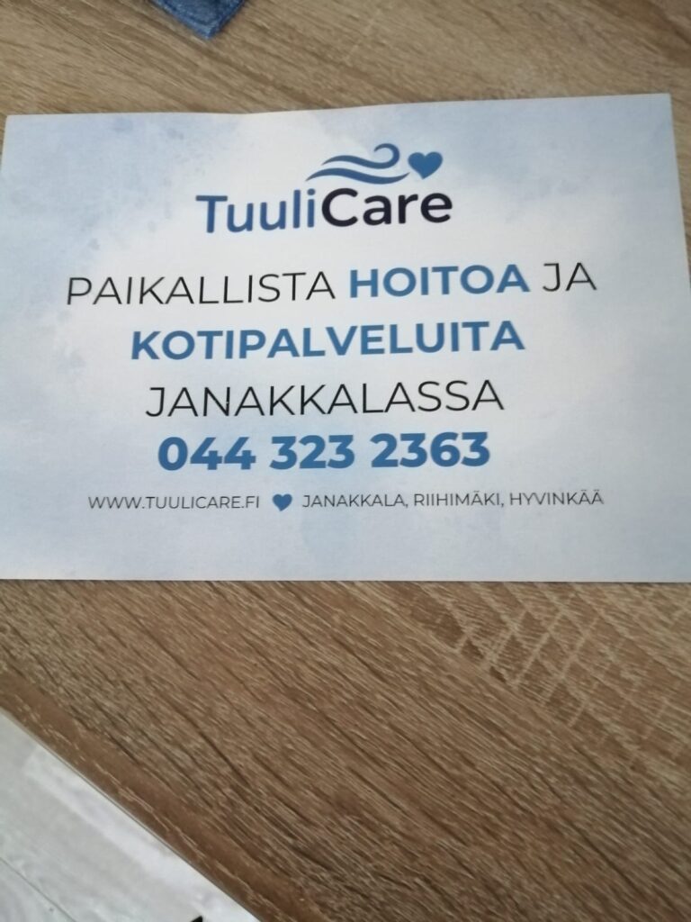 Kotipalvelu esite janakkala